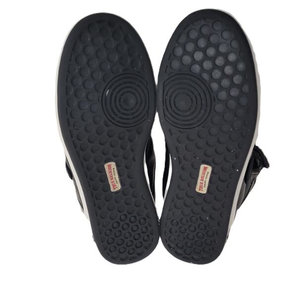 True Religion Brand Black Patent Mid-Top Sneakers Men's Size 12 - Picture 8 of 10